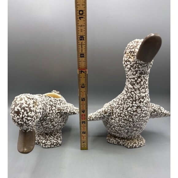 Vtg Set of 2 Royal Haeger Speckled Duck Planter Speckled Glaze - Picture 8 of 9